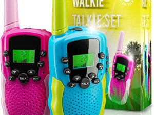 Walkie Talkies for Kids - 22 Channels - 3 Miles Range Kids Walkie Talkie for Kids | Walkie Talkie Kids Toys for Kids | Girl Toys for Girls Toys | Boy Toys for Boys Toys | Kids Walkie Talkies 2 Pack