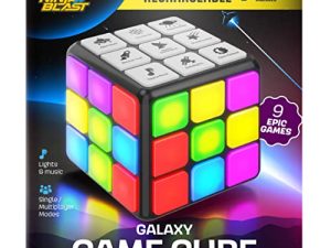 Rechargeable Game Activity Cube - 9 Fun Brain & Memory Games - Cool Toys for Boys and Girls - Christmas/Birthday Gifts for Ages 6-12 Year Old Kids Tweens & Teens - Best Boy & Girl Toy Gift Ideas