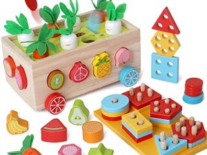 BEAUAM Toddlers Montessori Educational Toys for Boys 2 3 4 Year Old Girls