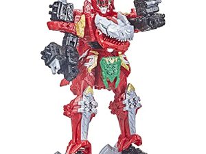 Power Rangers Dino Fury T-Rex Champion Zord for Kids Ages 4 and Up Morphing Dino Robot Zord with Zord Link Mix-and-Match Custom Build System