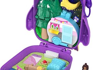 Polly Pocket Pocket World Owlnite Campsite Compact with Fun Reveals
