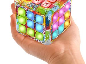 Power Your Fun Cubik LED Flashing Cube Memory Game - Electronic Handheld Game