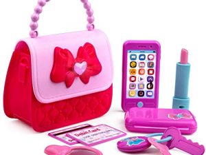 Playkidz Princess My First Purse Set - 8 Pieces Kids Play Purse and Accessories