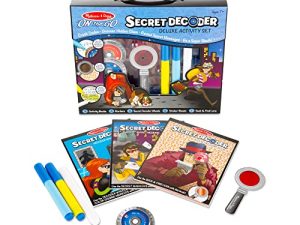 Melissa & Doug On the Go Secret Decoder Deluxe Activity Set and Super Sleuth Toy - Seek And Find Book