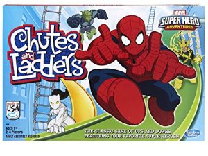 Hasbro Gaming Marvel Spider-Man Web Warriors Chutes & Ladders Game (Amazon Exclusive)