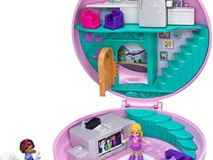 Polly Pocket Pocket World Donut Pajama Party Compact with Donut Shape