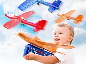 BELLOCHIDDO 3 Pack Airplane Launcher Toy