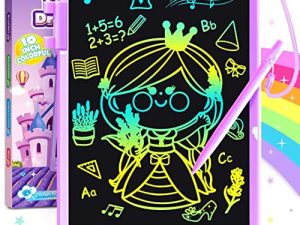 Toys Gifts for Boys Girls: LCD Drawing Board Erasable Writing Doodle Pad Scribble Tablet Toddler Learning Educational Travel Toy Christmas Birthday Gift for 3 4 5 6 7 8 Years Old Kid (Purple)