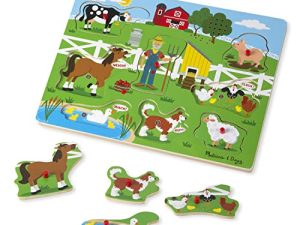 Melissa & Doug Old MacDonald's Farm Sound Puzzle - Farm Animal Toys