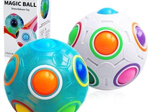 DPTOYZ Rainbow Puzzle Ball Fidget Toys Color-Matching Puzzle Game Fidget Ball Stress Reliever Magic Ball Brain Teaser for Children/Teens/Adults
