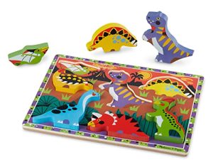 Melissa & Doug Dinosaur Wooden Chunky Puzzle (7 pcs)