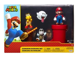 SUPER MARIO Nintendo Dungeon 2.5” Figure Multipack Diorama Set with Accessories
