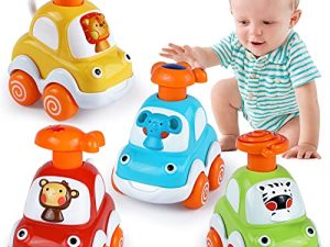 Cars Toys for 1 Year Old Boy Gifts Press and Go Cartoon Toys Cars for Toddlers 1-3 Baby Toys 12-18 Months Toddler Toys Age 1-2 One Year Old Boy Toys 1st Birthday Gifts for 1 2 3 Year Old Boys Girls
