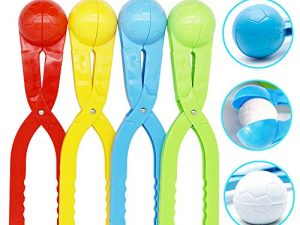 Snowball Maker 4 Pack Snow Ball Toys for Kids Snow Ball Fights Tool Kids Winter Outdoor Toys Snow Ball Clip Snow Games for Kids