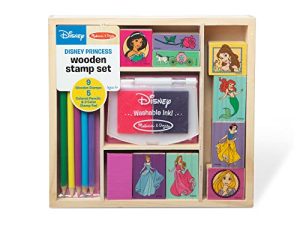 Melissa & Doug Disney Princess Wooden Stamp Set: 9 Stamps