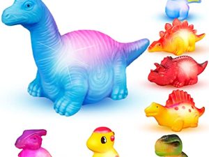 8 Pcs Light Up Bath Toys