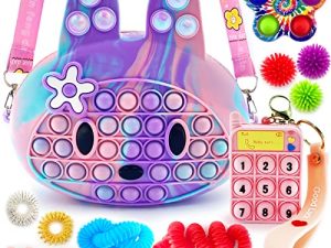 Exun Pop Crossbody Purse Bags Fidget Toy Pack