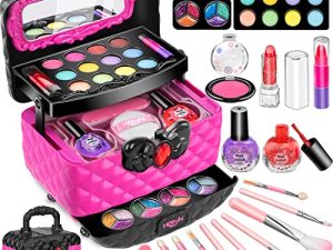 Hollyhi 41 Pcs Kids Makeup Toy Kit for Girls