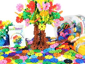 VIAHART Brain Flakes 500 Piece Interlocking Plastic Disc Set - A Creative and Educational Alternative to Building Blocks - Tested for Children's Safety - A Great Stem Toy for Both Boys and Girls
