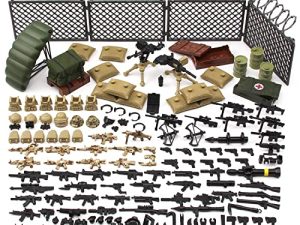 Feleph Weapons Pack Military Toy Set Building Blocks Model for Soldier Figures