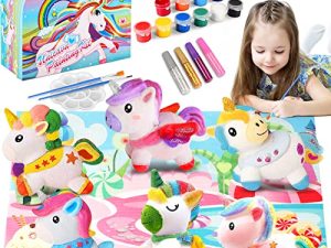 JUGANA Unicorn Gift Toys for Girls - Paint Your Own Unicorns