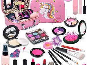 Kids Makeup Kit for Girl - Kids Makeup Kit Toys for Girls Washable Real Make-up Kit Toy for Little Girls