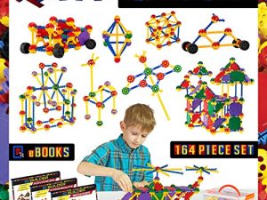 IQ BUILDER | STEM Learning Toys | Creative Construction Engineering | Fun Educational Building Toy Set for Boys and Girls Ages 3 4 5 6 7 8 9 10 Year Old | Best Toy Gift for Kids | Top Blocks Game Kit